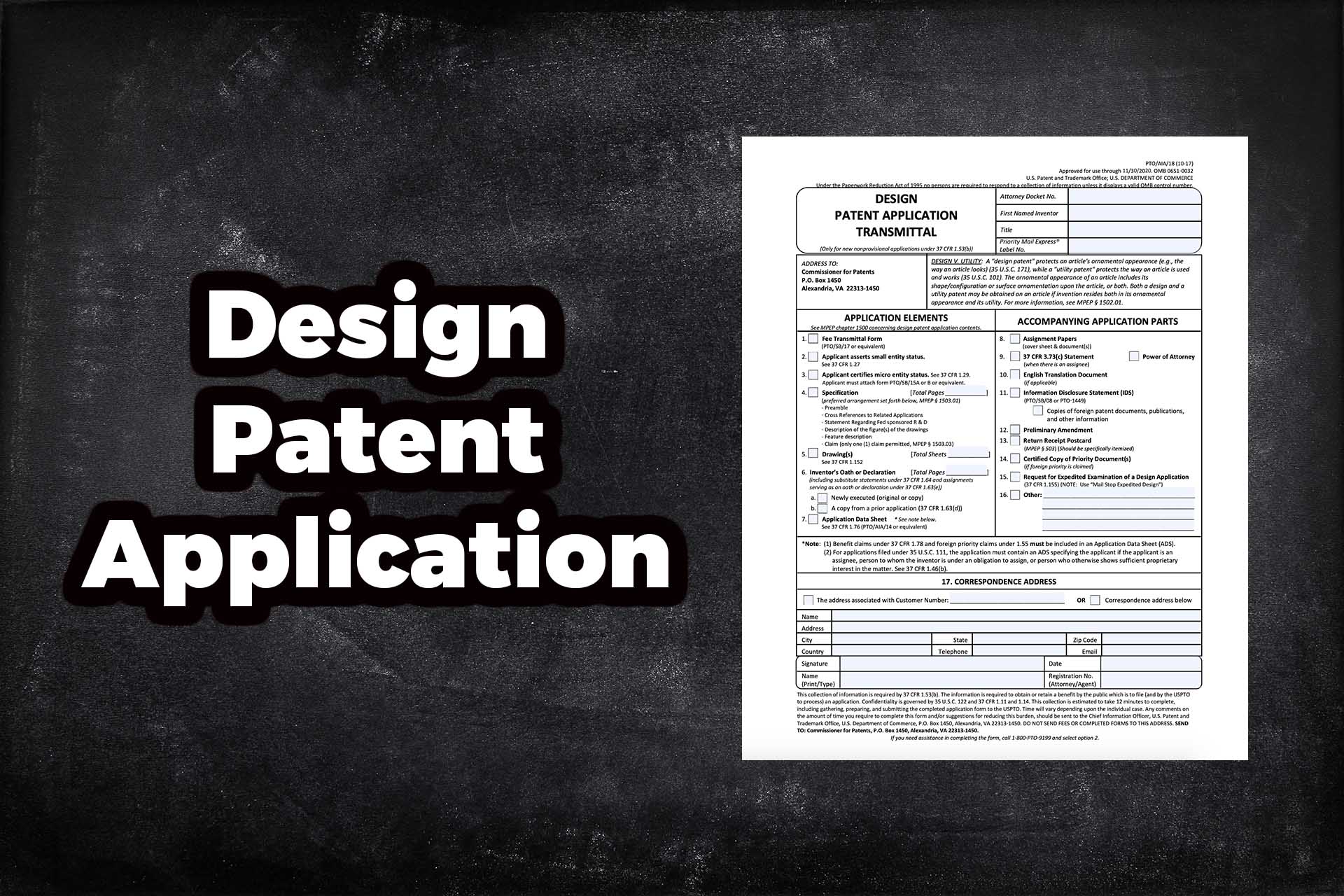 Design Patent Application Form